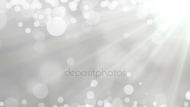 Bianco grigio brillare sfondo — Video Stock
