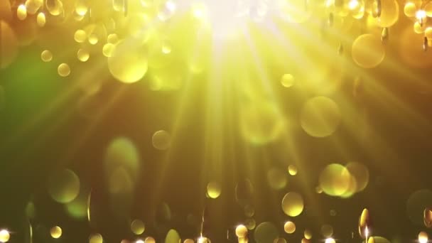 Gold Yellow Particle Background — Stock Video