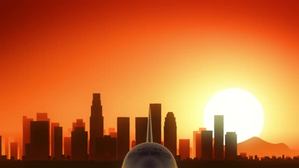 Los Angeles Califórnia EUA América Skyline — Vídeo de Stock