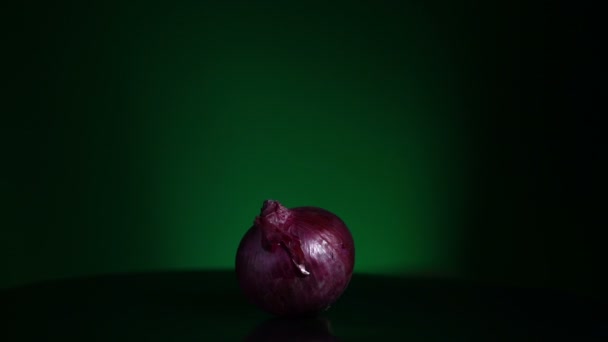 Red Onion toczenia zapętlić — Wideo stockowe