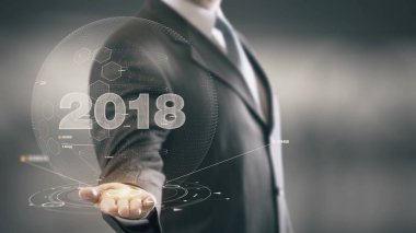 2018 işadamı tutan el yeni teknolojileri