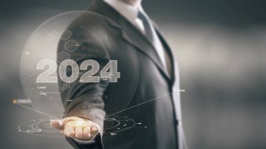 2024 işadamı tutan el yeni teknolojileri