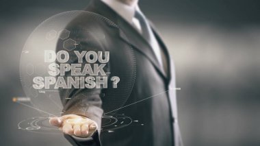 Your konuşmak İspanyol işadamı tutmak el yeni yapmak teknolojileri