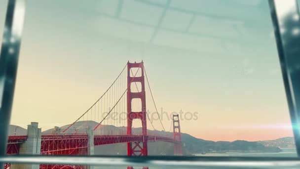 San Francisco Bridge uygulamasında önemli toplantıda işadamı el sıkışma — Stok video