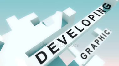 Html geliştirme kelime küpleri ile animasyon