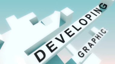 Küpleri ile animasyonlu web geliştirme kelimeler