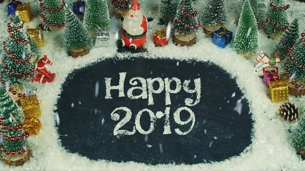 Stop motion animation of Happy 2019