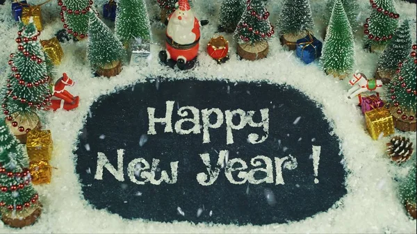 Остановить мультфильм "С Новым годом!" — стоковое фото