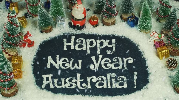 Stop motion animación de Feliz Año Nuevo Australia — Foto de Stock