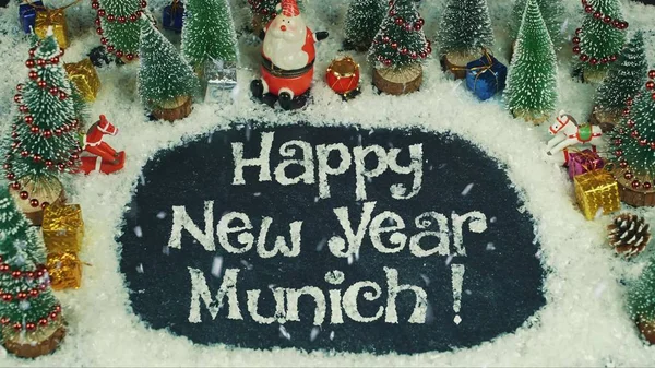 Stop motion animación de Feliz Año Nuevo Munich — Foto de Stock