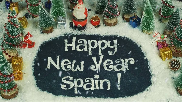 Animación Stop motion de Feliz Año Nuevo España — Foto de Stock