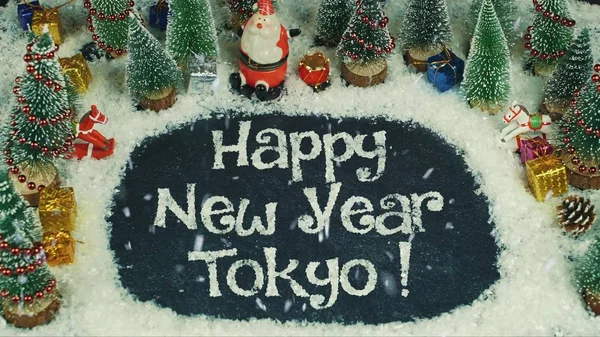 Stop motion animación de Feliz Año Nuevo Tokio —  Fotos de Stock