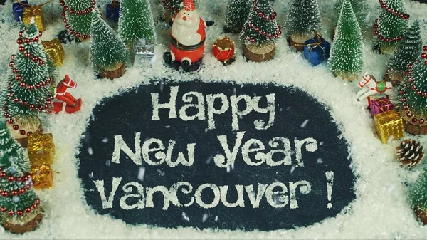 Stop motion animación de Feliz Año Nuevo Vancouver — Foto de Stock
