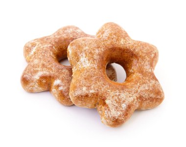 İki yıldız şekilli kurabiye.