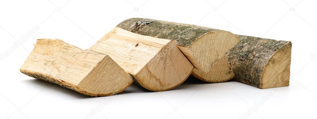 Logs of firewood.