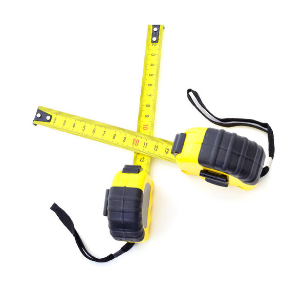 Measure tapes isolated.
