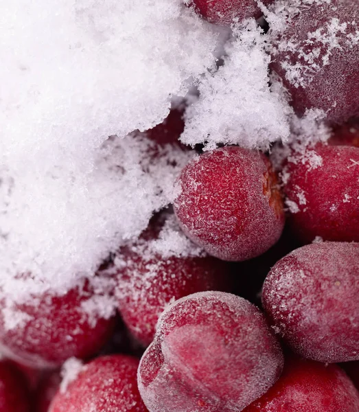 Group of frozen cherries. Royalty Free Stock Images