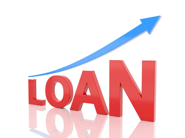 Loan concept - 3D Rendering Image — Stock Photo, Image