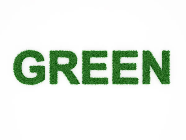Zielona trawa - 3d renderowane obrazy — Zdjęcie stockowe