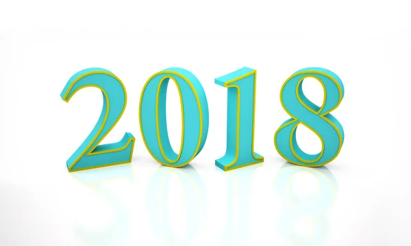 Neues Jahr 2018 — Stockfoto