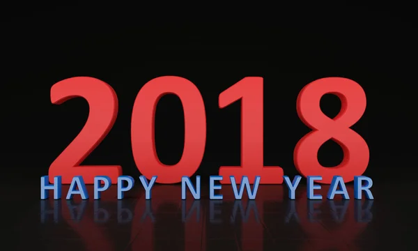 Nieuwjaar 2018 — Stockfoto