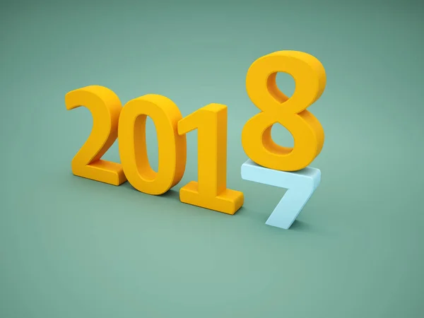 Új év 2018 — Stock Fotó