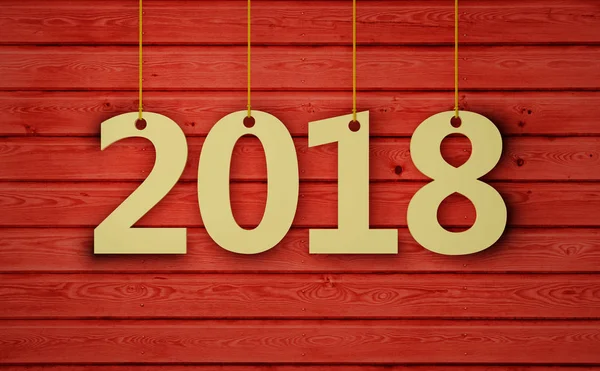 Neues Jahr 2018 — Stockfoto