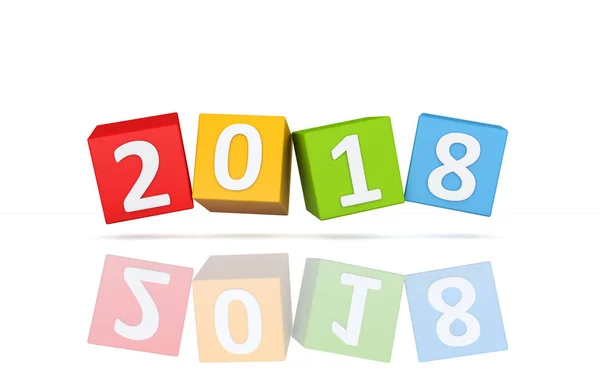 Neues Jahr 2018 — Stockfoto