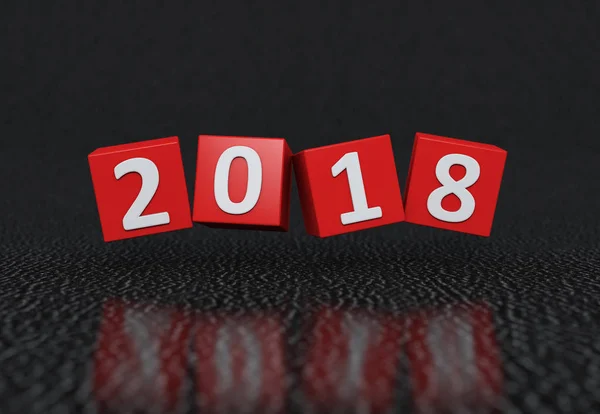 Nieuwjaar 2018 — Stockfoto