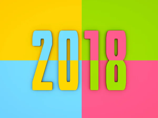 Nový rok 2018 — Stock fotografie