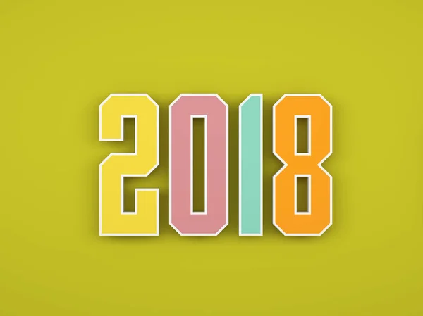 Yeni Yıl 2018 — Stok fotoğraf