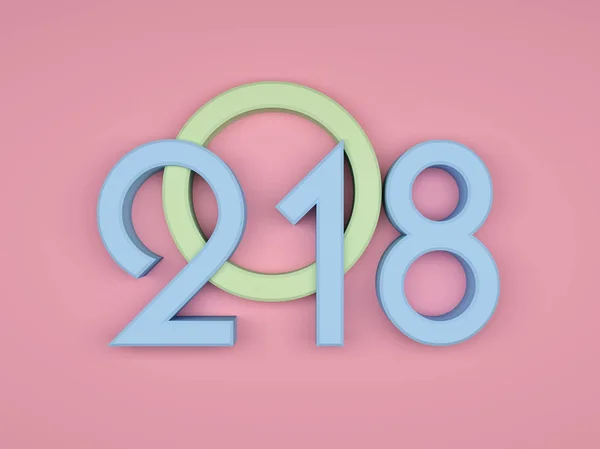 Año Nuevo 2018 — Foto de Stock