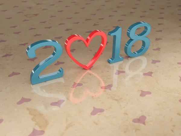Yeni Yıl 2018 — Stok fotoğraf
