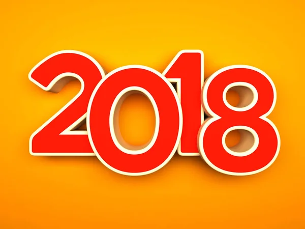 Neues Jahr 2018 — Stockfoto