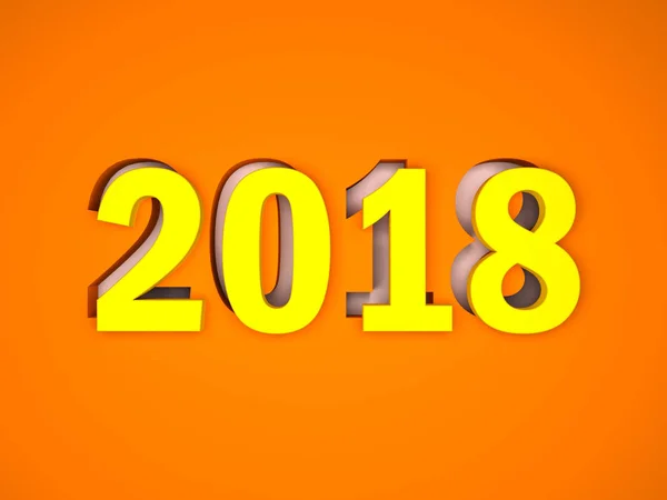 Nieuwjaar 2018 — Stockfoto