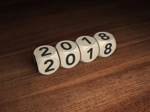 Neues Jahr 2018 — Stockfoto