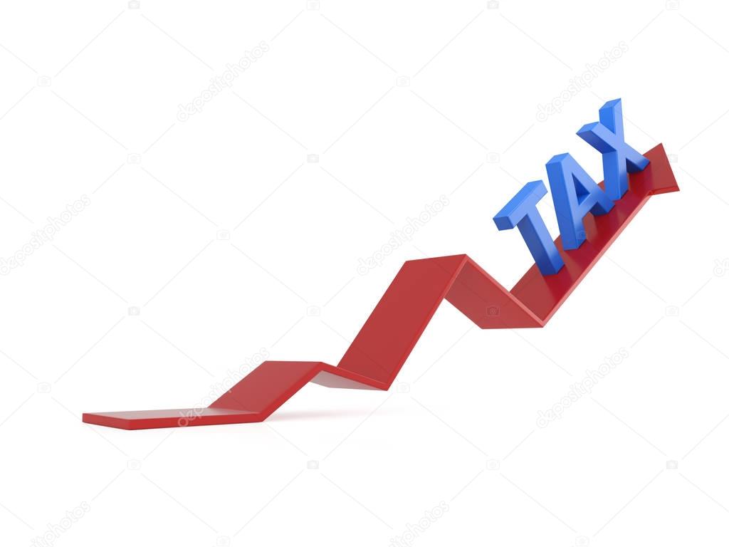Tax concept - 3D Rendering Image