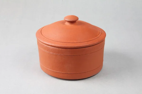 Indische Gemaakt Clay Pan Koken — Stockfoto