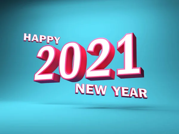 New Year 2021 Creative Design Concept 렌더링 이미지 — 스톡 사진