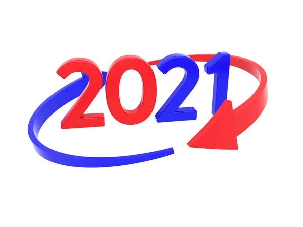 Νέο Έτος 2021 Creative Design Concept Επεξεργασμένη Εικόνα — Φωτογραφία Αρχείου