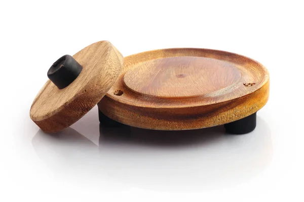 Wooden Adhirasam Oil Filter Handle — 스톡 사진