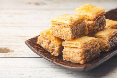 Türk geleneksel çerezleri: Pistachio Baklava