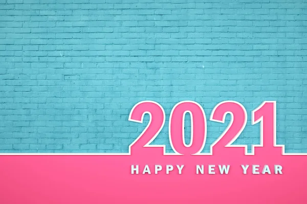 New Year 2021 Creative Design Concept 렌더링 이미지 — 스톡 사진