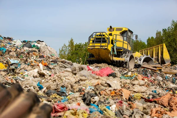 Pollution concept garbage pile in trash, waste dump or a landfill, waste from household, global warning