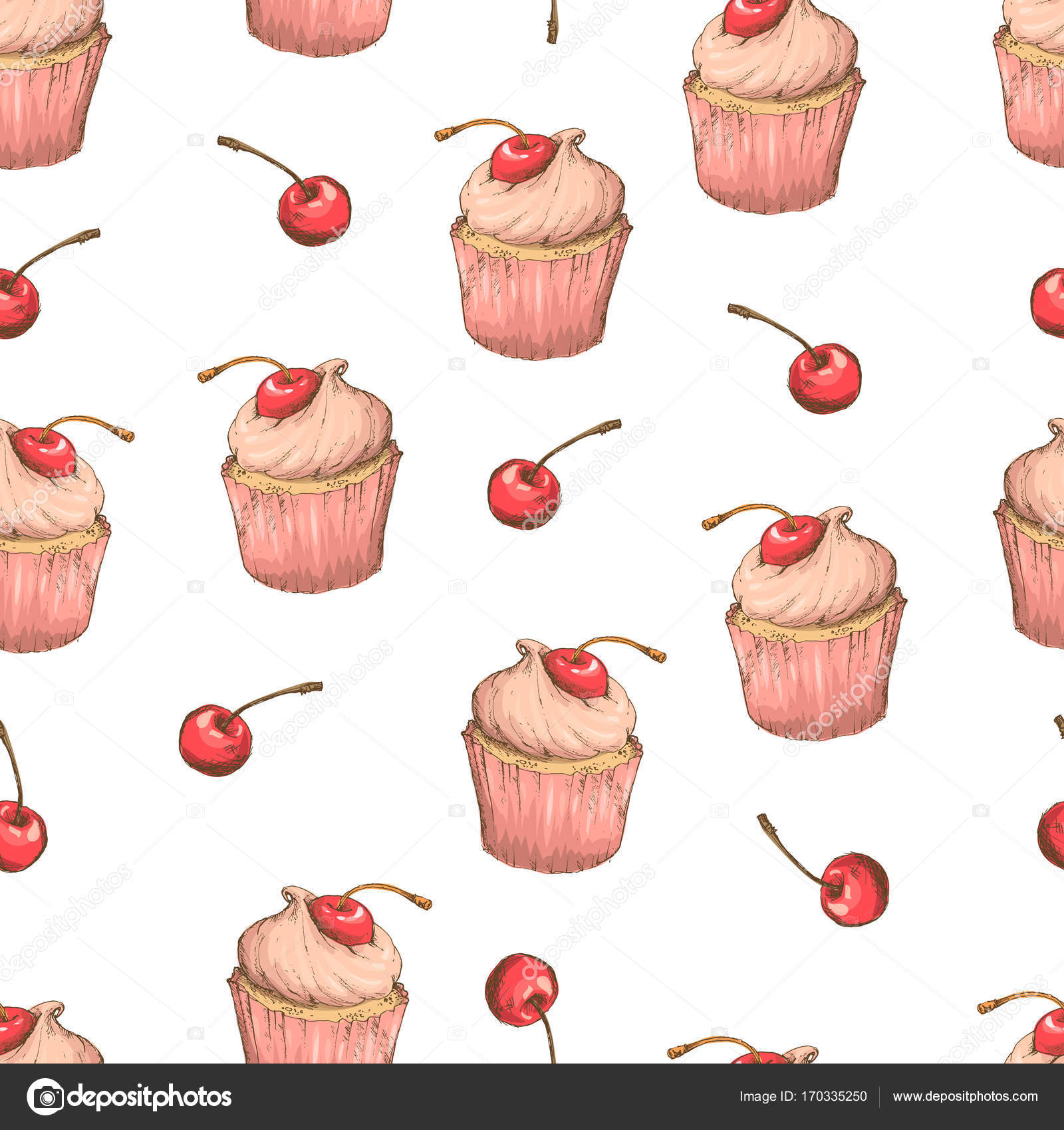 cupcake vector pattern happy birthday cupcake background cupcake