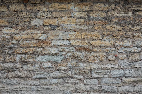 Evin Eski Bir Taş Duvarının Parçası Tallinn Estonya Taşlar Zamandan — Stok fotoğraf