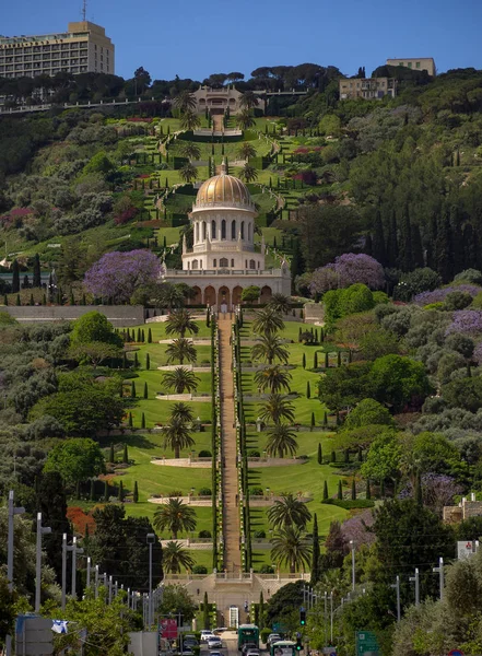Die bahai garden in haifa — Stockfoto