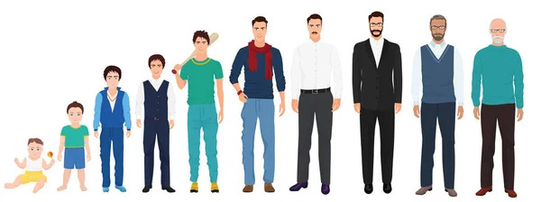 Farklı yaş kuşaklar boyu erkekler erkek kişi. Adam yaş çocuk eski koleksiyonu.