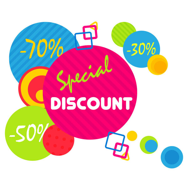 Special offer sale tag discount symbol, mega sale banner retail offer design sticker. Black friday sale banner.