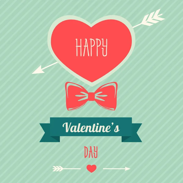 Happy Valentijnsdag ontwerpsjabloon. Valentijnsdag-poster. — Stockvector